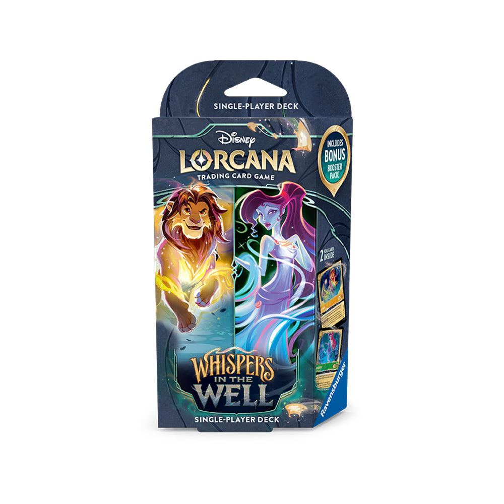 lorcana set 10 cards Disney Lorcana: Set 10 - Whispers In The Well Starter Deck