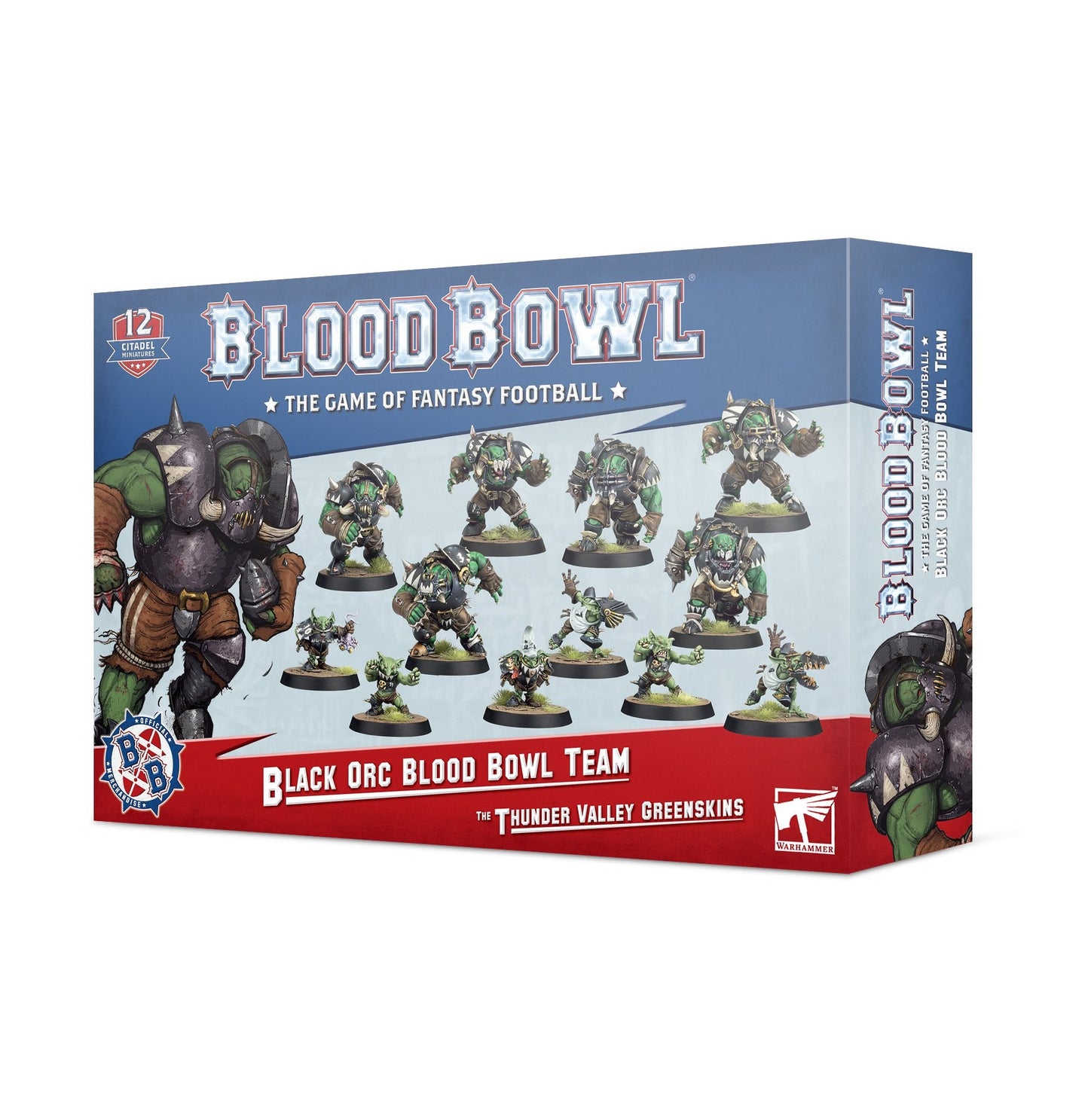 blood bowl: black orc team Blood Bowl Games Workshop