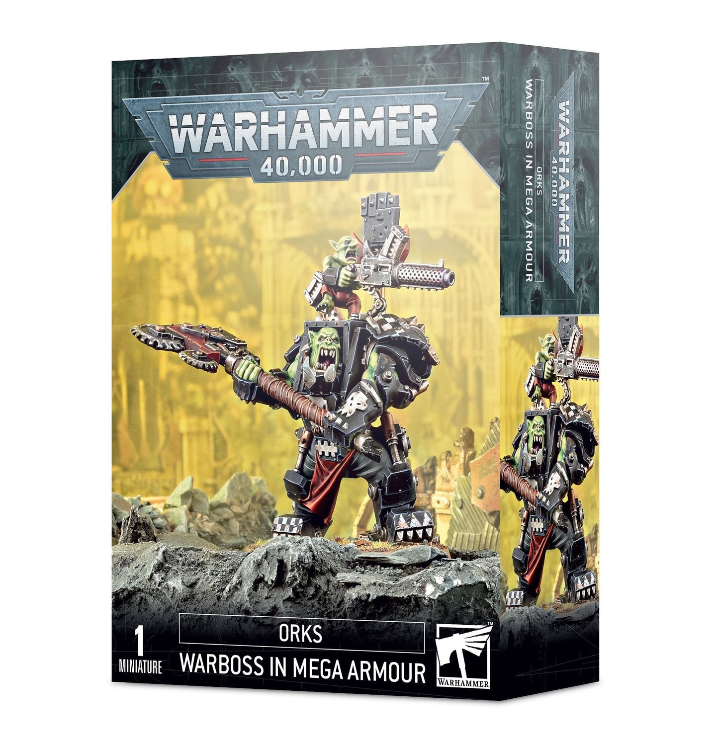 orks: ork warboss in mega armour Warhammer 40k Games Workshop