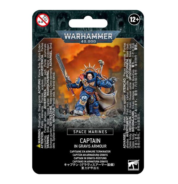 space marines captain in gravis armour Warhammer 40k Games Workshop